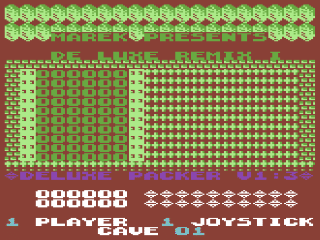 Boulder Dash title screen for Commodore 64